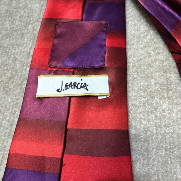 Jerry Garcia Exploding Hearts Collection 43 Silk Tie LIMITED EDITION Necktie - Picture 3 of 7